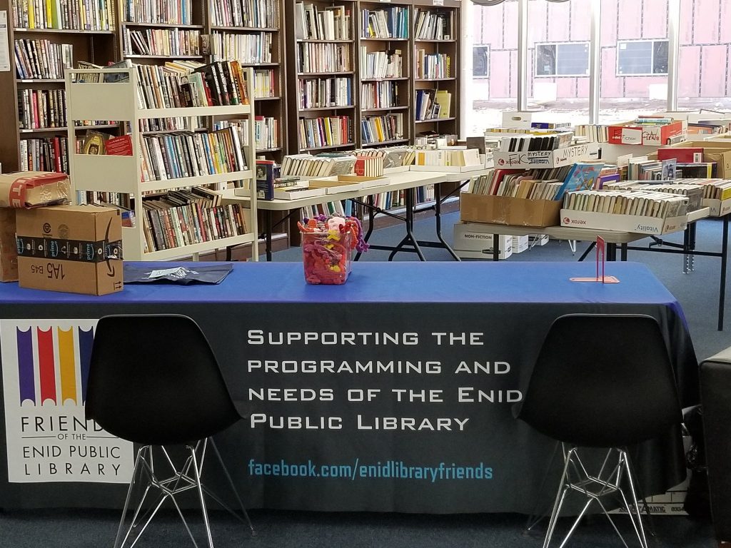 friends of the library tablecloth