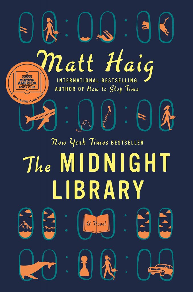 book cover for midnight library